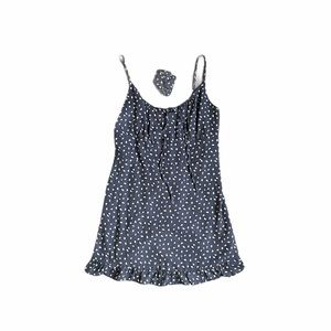 Abercrombie & Fitch blue pattern mini dress